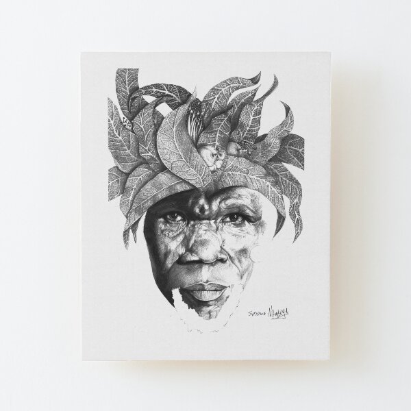 The Original Sunman - By Siphiwe Ngwenya Wood Mounted Print