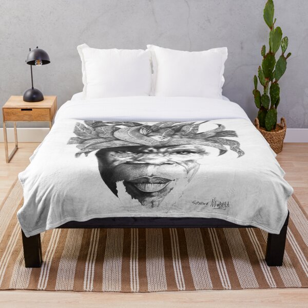 The Original Sunman - By Siphiwe Ngwenya Throw Blanket