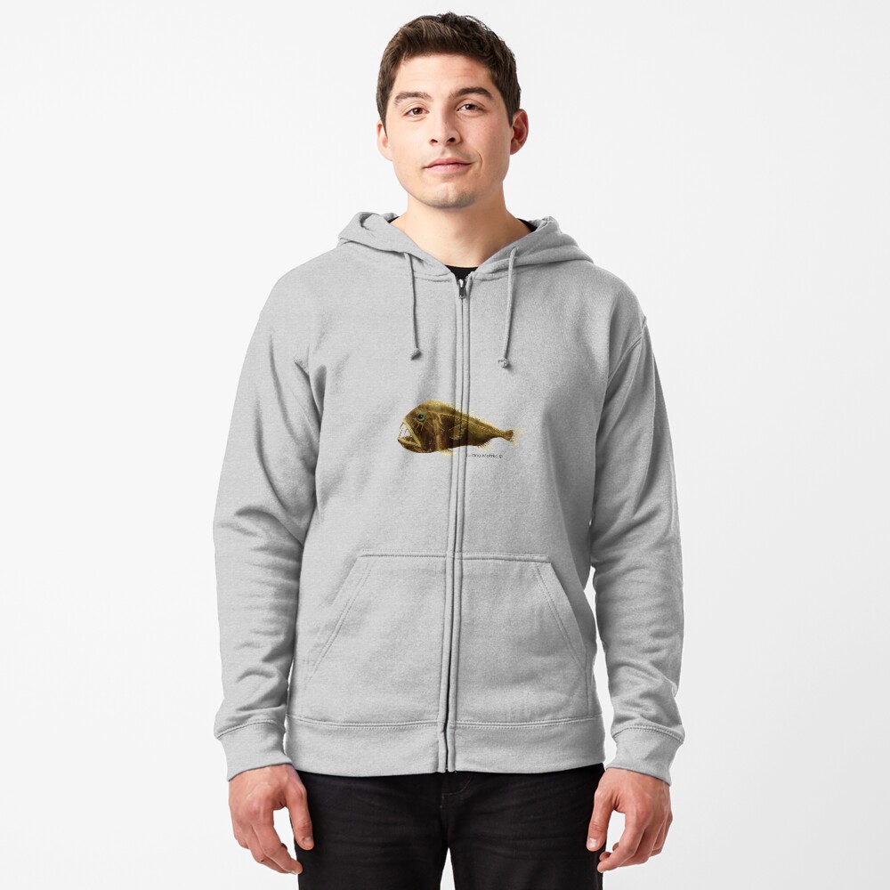 Fangtooth Fish Zipped Hoodie
