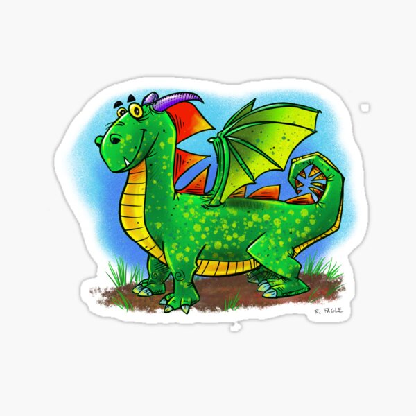 Friendly Dragon Sticker