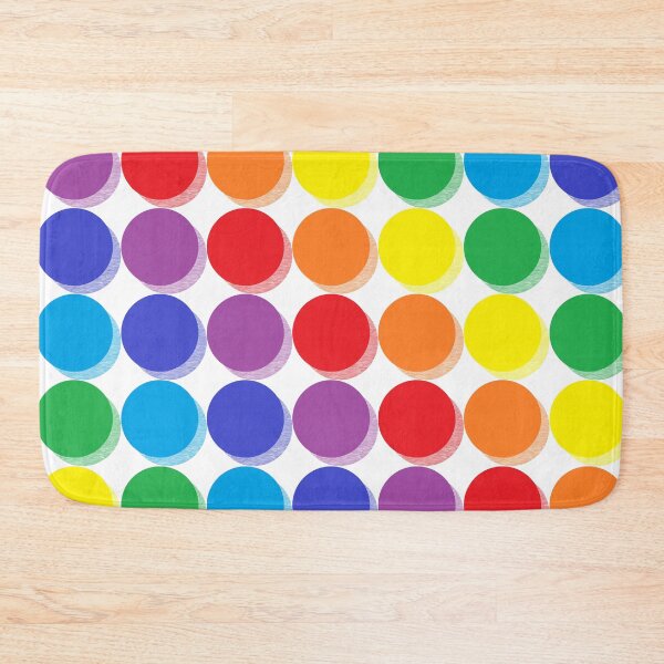 Item preview, Shaded Rainbow Polka Dots    designed and sold by lornakay.