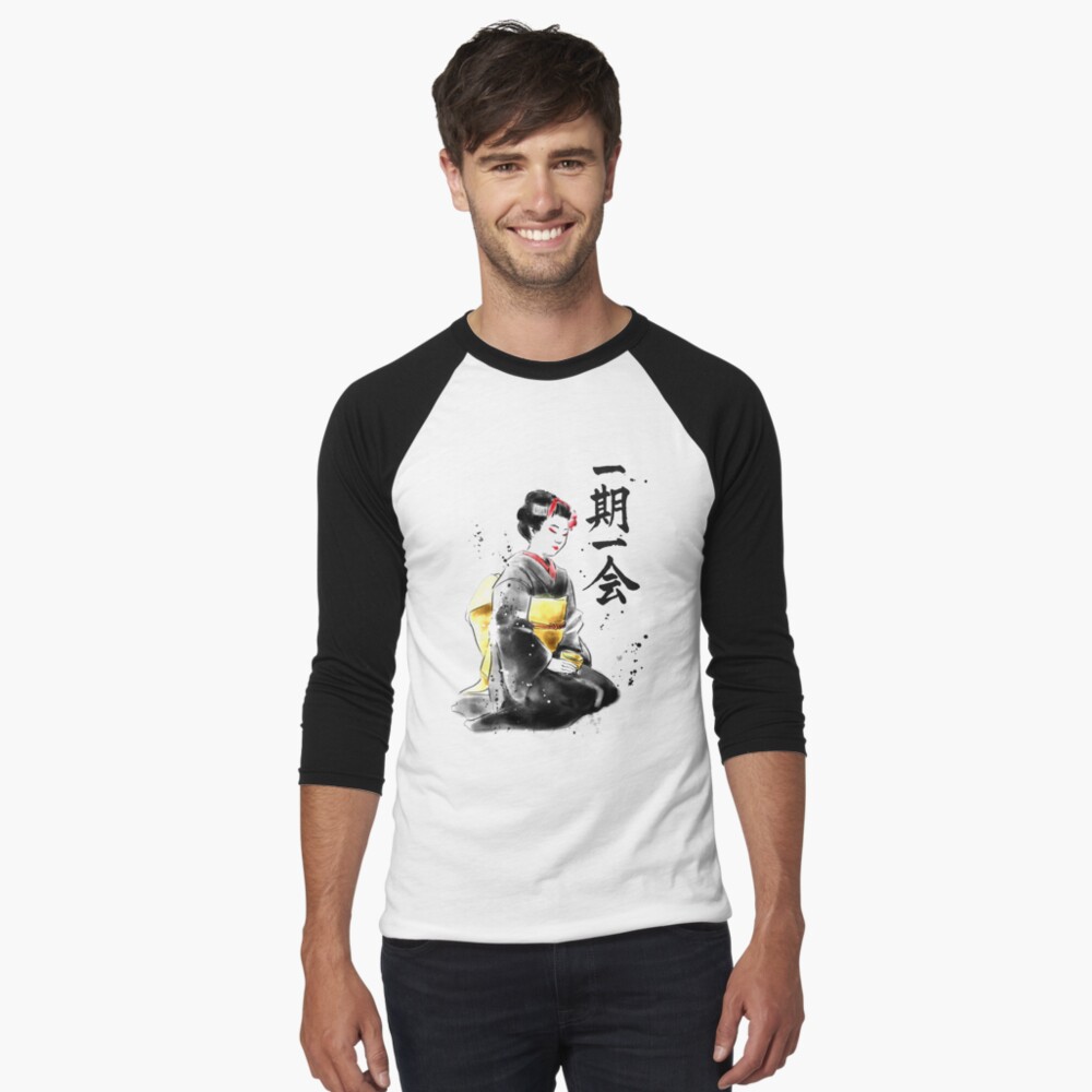 Vista previa del artículo con la obra «Camiseta ¾ estilo béisbol», diseñado y vendido por Yoteformo.