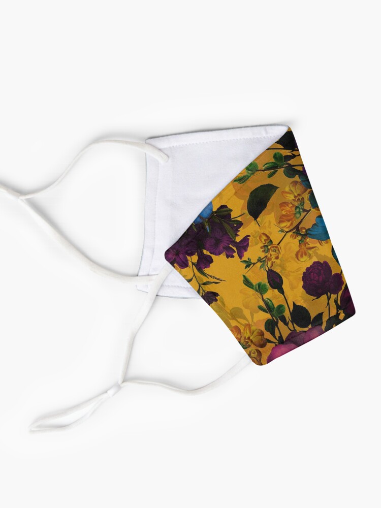 Alternate view of Moody florals - Mystic Night 8 Mask