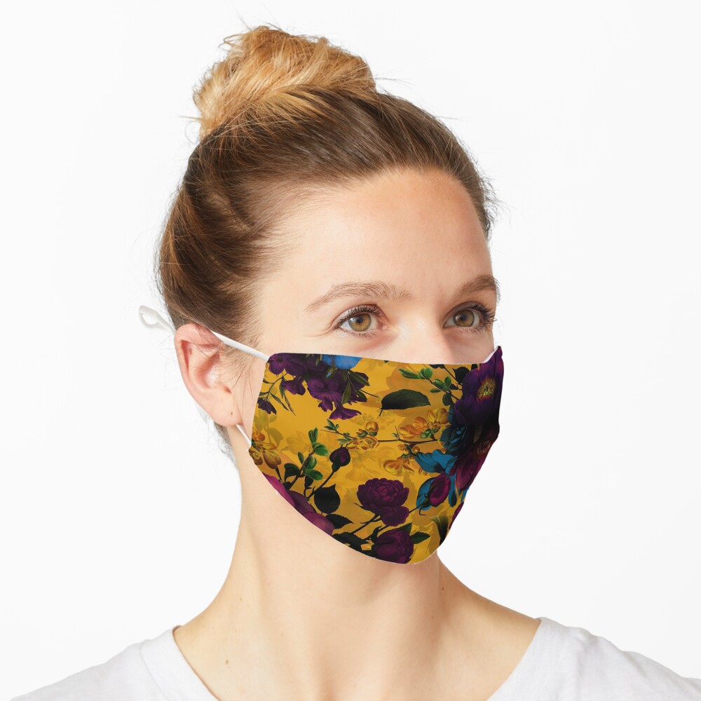 Moody florals - Mystic Night 8 Mask