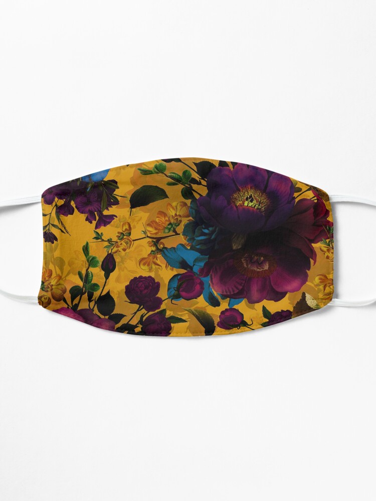 Alternate view of Moody florals - Mystic Night 8 Mask