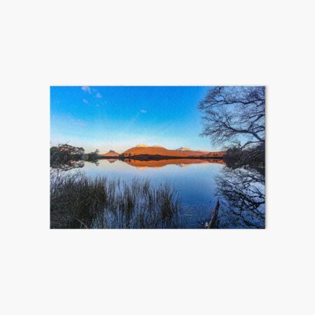 A Winter Morning Loch Cul Dromannan and Cul Beag, Assynt Art Board Print