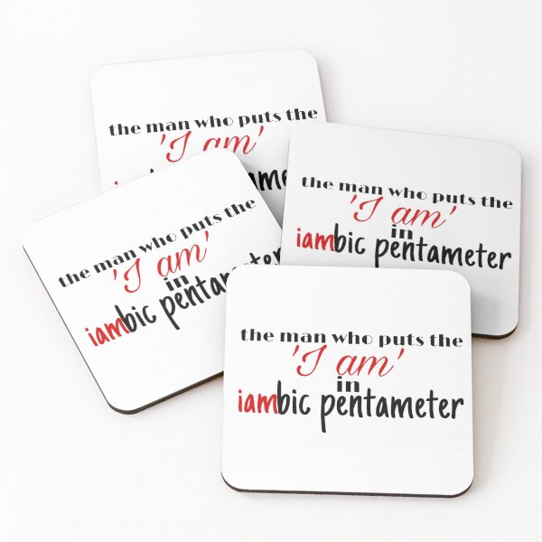 Item preview, The Man who puts 'I am' into Iambic Pentameter designed and sold by RedBubbleBath.