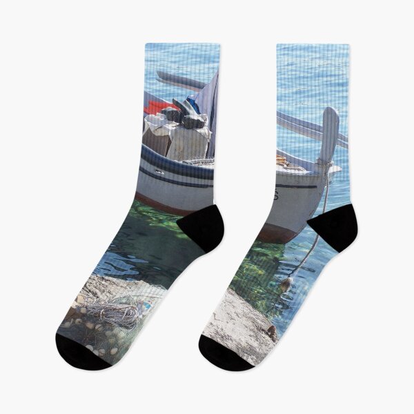 Item preview, Fishing boat in the sea designed and sold by Boscastle.