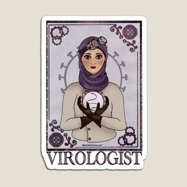 Virologist (STEAMpunk Art) Magnet