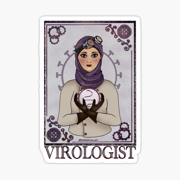 Virologist (STEAMpunk Art) Sticker