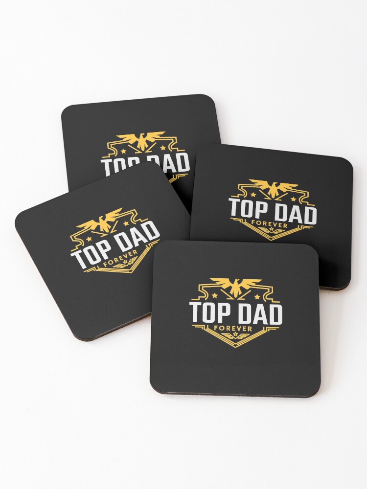 Thumbnail 1 of 5, Coasters (Set of 4), top dad designed and sold by Raeolus.