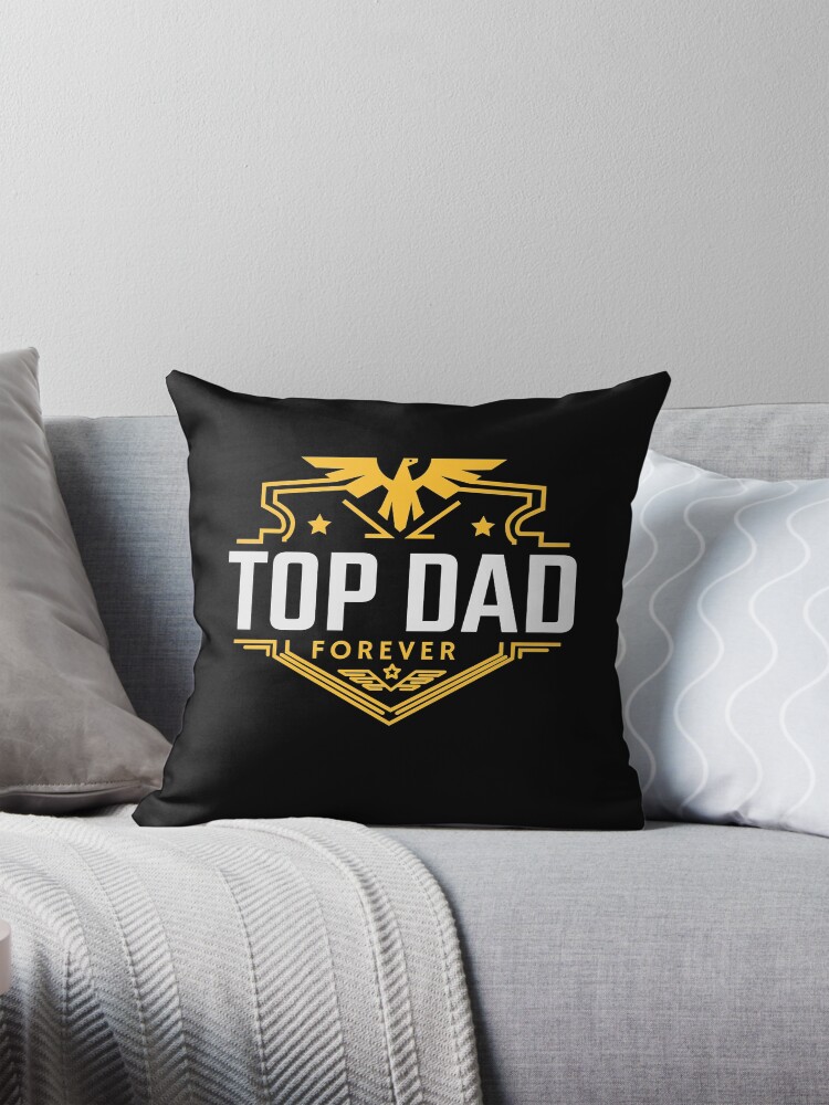 Thumbnail 1 of 4, Pillow, top dad designed and sold by Raeolus.