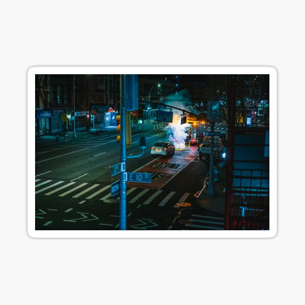 1st Ave and East 10th Street– during Covid-19 Sticker