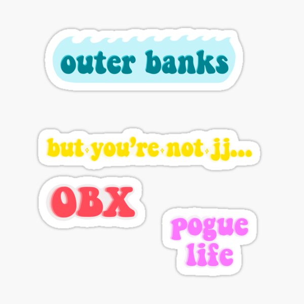 Item preview, outer banks sticker pack designed and sold by starryprints.