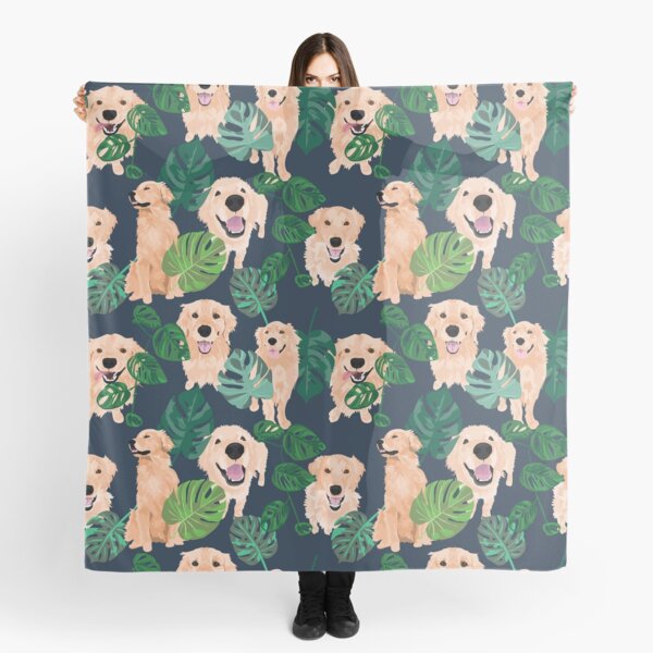 Golden Retrievers Tropical Pañuelo