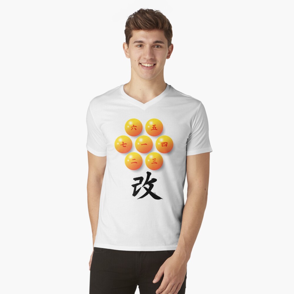 Vista previa del artículo con la obra «Camiseta de cuello en V», diseñado y vendido por Yoteformo.