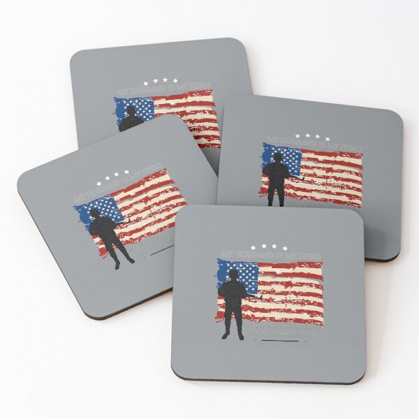 Item preview, My Husband is My Hero, Proud Veteran Wife Quotes  Flag Color Graphic Design - Happy July 4th - Best Birthday Gift Idea - Independence Day  designed and sold by family1ststore.