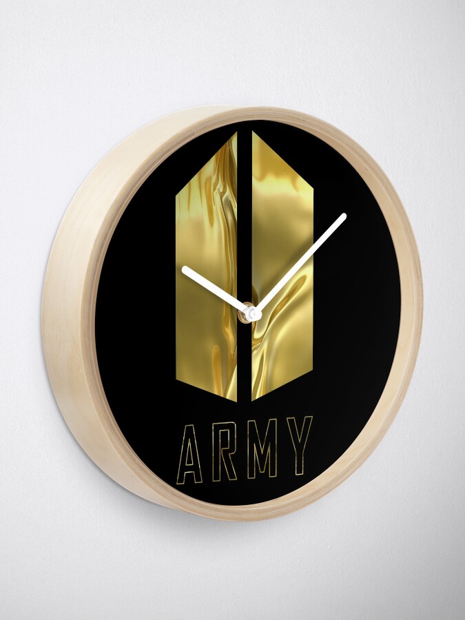 BTS Army Wings logo (liquid gold), K-pop merch