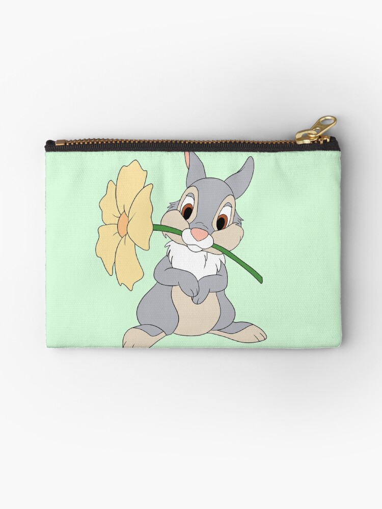 Cute Rabbit & Carrot Pattern Women's Wallet, Short Coin Purse, Card Holder