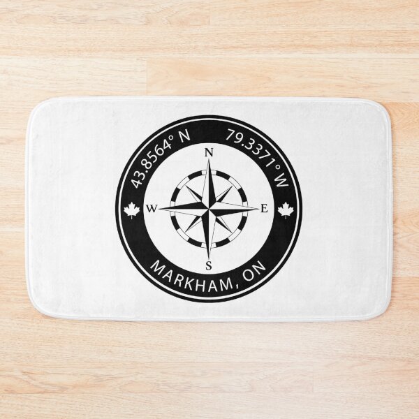 Item preview, Markham, Ontario Geographical Coordinates designed and sold by TeeOhGraphics.