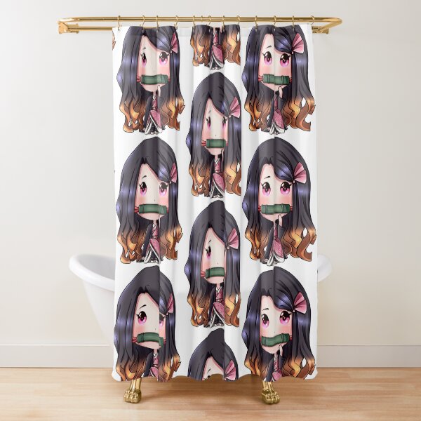 Chibi Nezuko Shower Curtains Redbubble