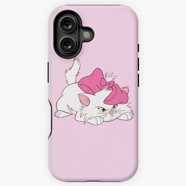 Vista previa del artículo con la obra «lindo gatito blanco bebé enojado con lazos rosas», diseñado y vendido por Narniax.