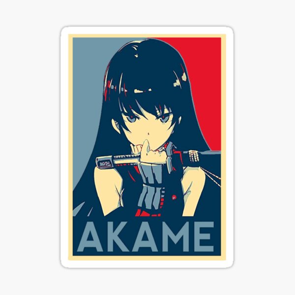 Akame ga Kill - Akame waifu ! Glänzender Sticker
