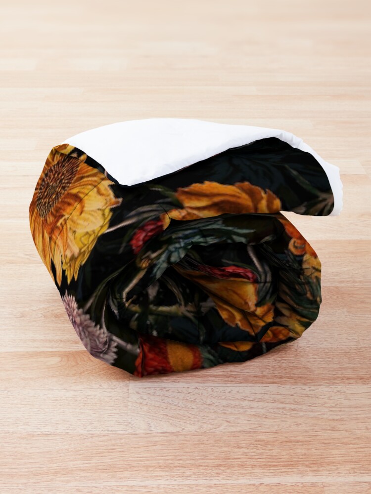 Alternate view of Vintage Botanical Golden Night Garden Comforter