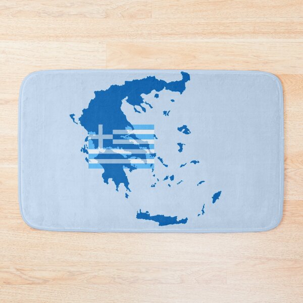 Item preview, Greece - map and national flag designed and sold by eden1472.