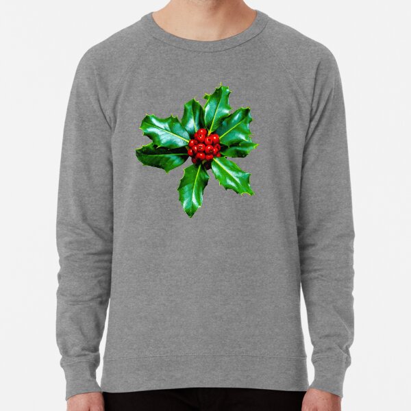 Christmas Holly Berries Lightweight Sweatshirt