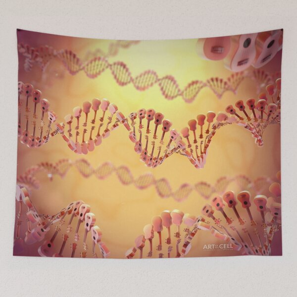 Item preview, Ukulele DNA Strands - Orange designed and sold by John  Liebler.
