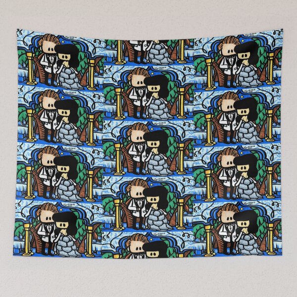 Item preview, Ginger Boy and Raven Girl 1950s Coconut Club designed and sold by gogenevieve.