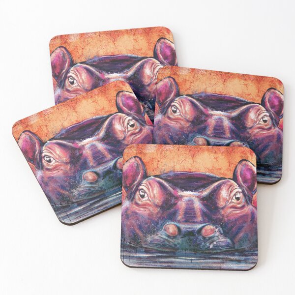 Item preview, Hippo taking a bath designed and sold by lucasottomuller.