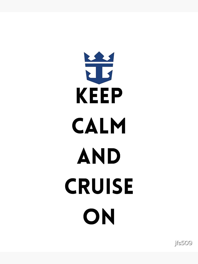 Keep Calm and Cruise On Large Organic Tote Bag