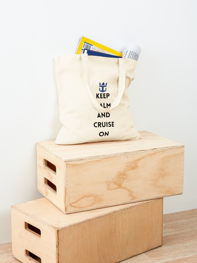 Keep Calm and Cruise On Large Organic Tote Bag