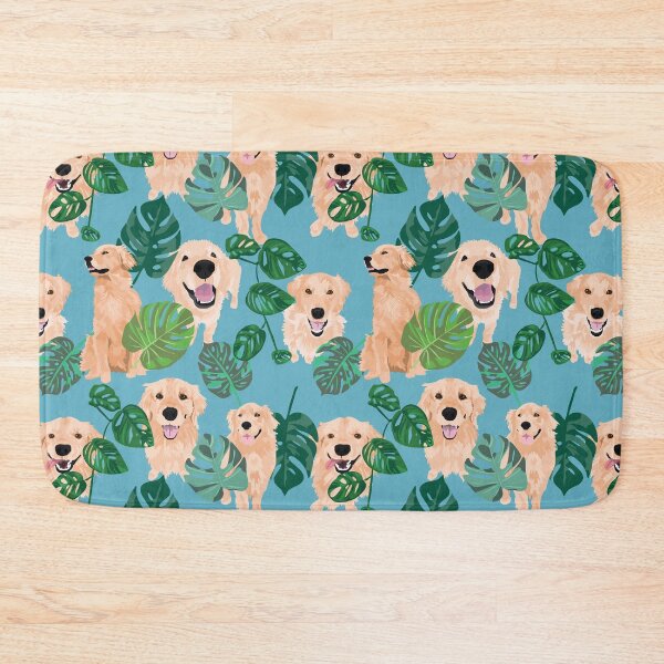 Item preview, Golden Retrievers Tropical designed and sold by ArtofACoonhound.