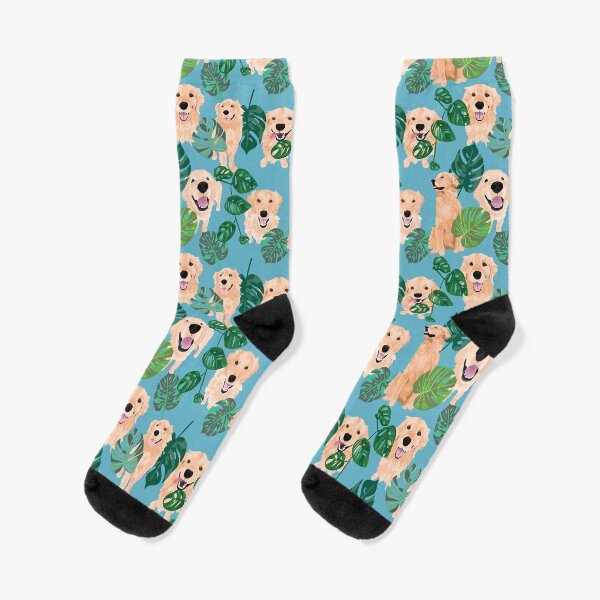 Item preview, Golden Retrievers Tropical designed and sold by ArtofACoonhound.