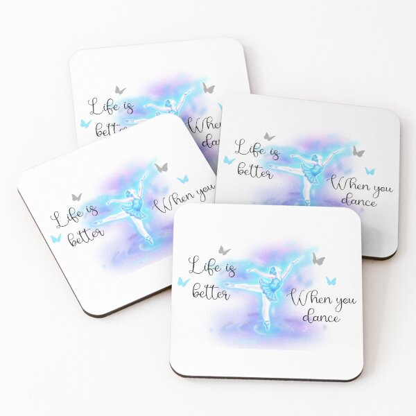 Item preview, Life Is Better When You Dance Blue Ballerina Gift For Dancer designed and sold by BlossomSky.