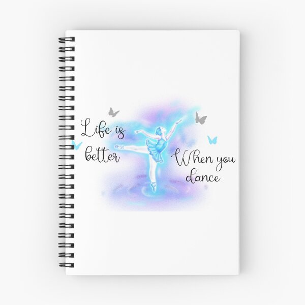 Item preview, Life Is Better When You Dance Blue Ballerina Gift For Dancer designed and sold by BlossomSky.