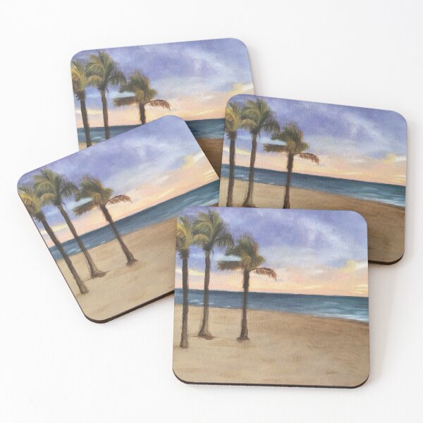 Item preview, Beach with Palm Trees  designed and sold by kdm-art.