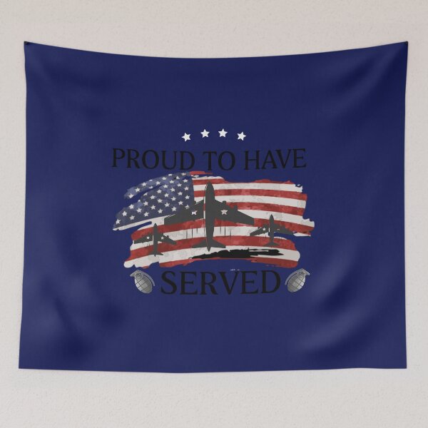 Item preview, Proud To Have Served Veteran Flag color Flight Bomb Graphic Design - Happy July 4th - Best Father Gift Idea - Independence Day  designed and sold by family1ststore.