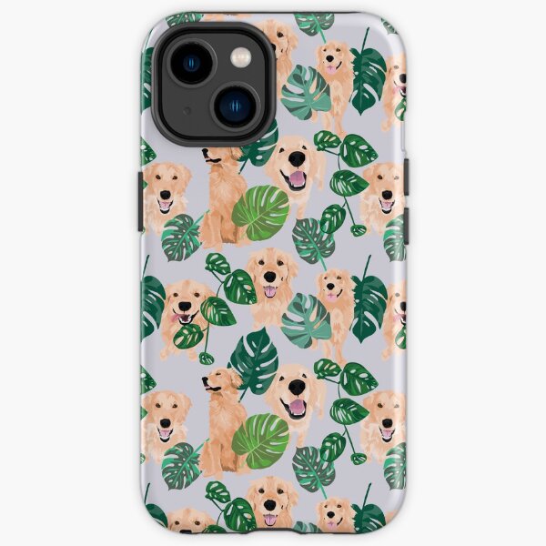Golden Retriever Tropical iPhone Tough Case