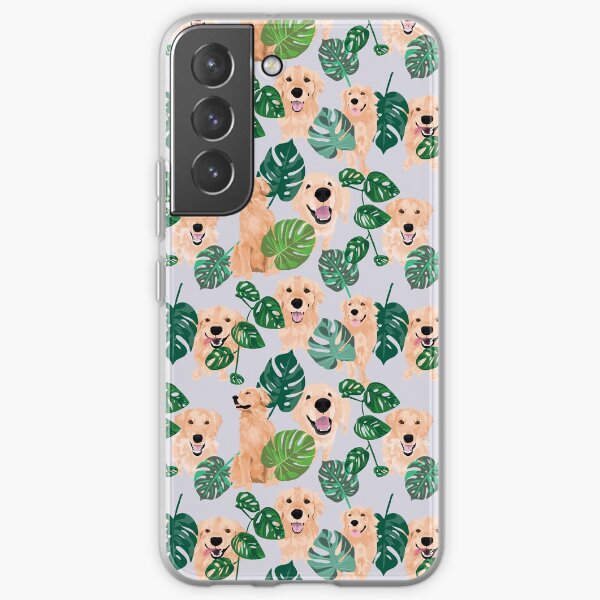 Golden Retriever Tropical Samsung Galaxy Soft Case