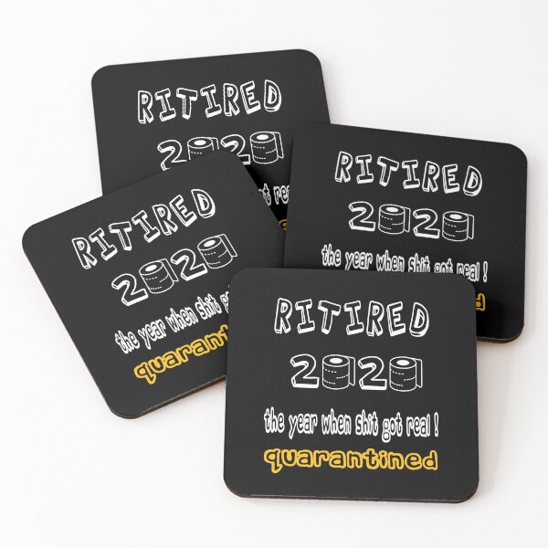 Item preview, Retirado 2020 El año en que Shit Got Real Quarantined Retirement Gift designed and sold by AnimaLovers.