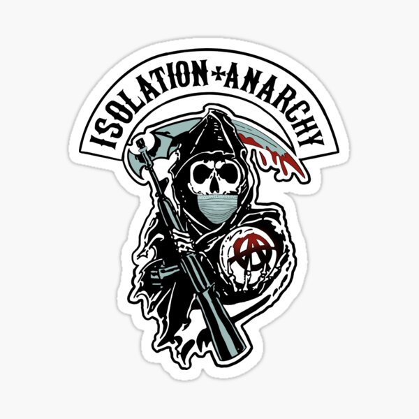 ANARCHY sticker decal RIGHTS big large anti government sons of