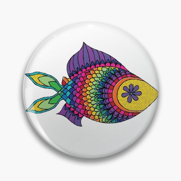 Item preview, Rainbow fish art designed and sold by greenirene.