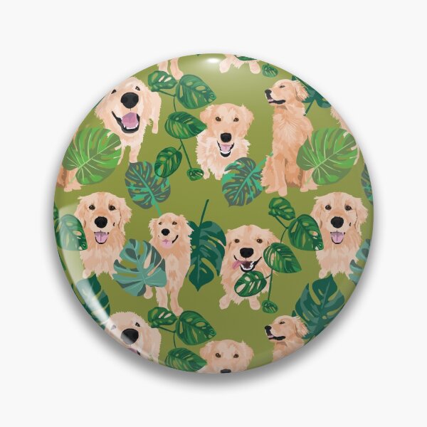 Item preview, Golden Retriever Tropical designed and sold by ArtofACoonhound.