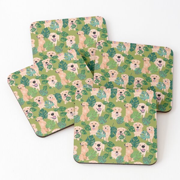 Item preview, Golden Retriever Tropical designed and sold by ArtofACoonhound.
