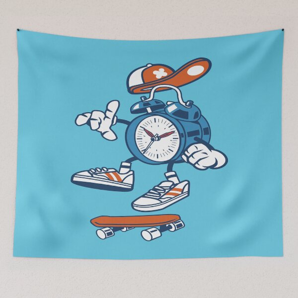 Aperçu de l'œuvre Twin Bell Clock cartoon créée et vendue par cartoonbug.