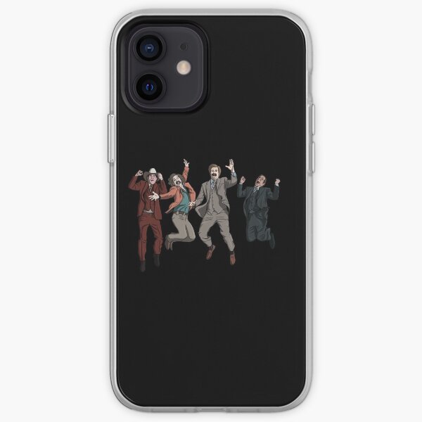 Ron Burgundy Anchorman Crew Jumping iPhone Soft Case